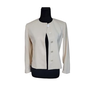 AGNONA Cream Cashmere Jacket